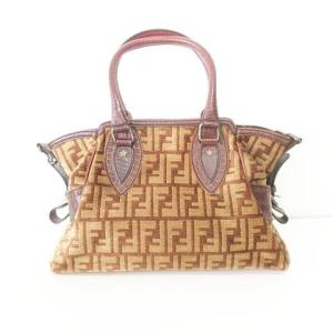 FENDI ETNIKO ハンドバッグ ズッカ ブラウン