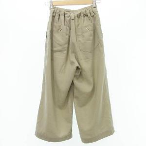 ISSEY MIYAKE ツータック ワイド パンツ 無地 ハイウエスト M ベージュ