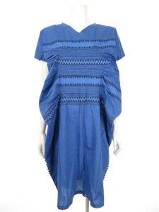 イッセイミヤケ ワンピース カットソー 総柄 プリント ブルー