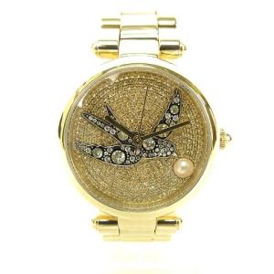 MJ3498 ドッティ DOTTY クオーツ 腕時計 ラインストーン ゴールド