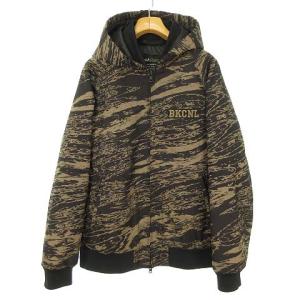 GHOSTLION CAMO ゴーストライオン カモ フーデット ジャケット パーカー 中綿 L ブラック カーキ