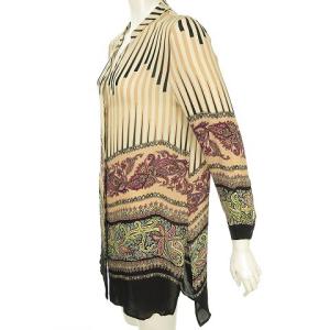 ETRO 16SS シルクブラウス シャツ Vネック 総柄