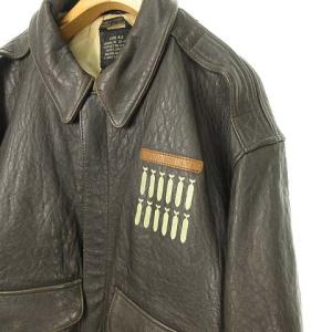 AVIREX A-2 フライトジャケット ピンナップガール ダークブラウン