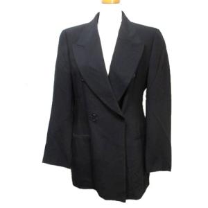 ジャケット ダブル ウール混 38 S相当 ブラック IBS93 AA X