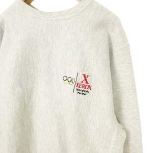 Champion リバースウィーブ スウェット シャツ トレーナー トップス 90's 企業刺繍 XL 杢グレー