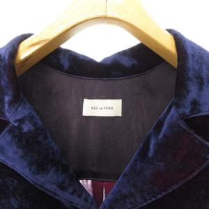 BED J.W. FORD 19AW ベルベットオープンカラーシャツ パープル