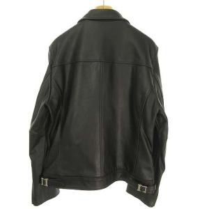 AVIREX OILYCOW TRACKER JACKET レザートラッカージャケット ライダースジャケット ブラック