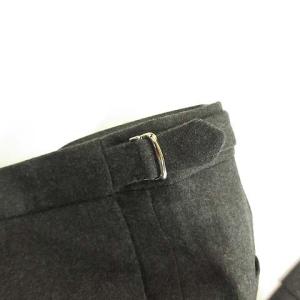 INCOTEX Super100's サイドアジャスター ノーベルト スラックス トラウザー パンツ ボトムス 1プリーツ 44 チャコール