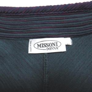 MISSONI DONNA スタンドカラージャケット ブルー