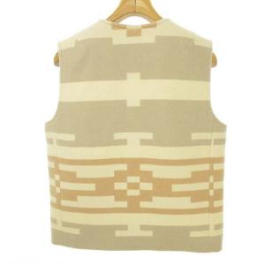 PENDLETON USA製 ネイティブ柄 ウール ベスト トップス S ベージュ系