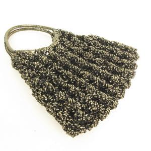 ANTEPRIMA ワイヤーバッグ ロゴリング ブロンズ × ブラック