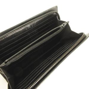 alexanderwang ウォレット ハトメスタッズ レザー ラウンドファスナー ブラック