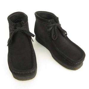 Clarks Wallabee Boots ワラビーブーツ スウェード ジュンレッド  UK7.5 ブラック