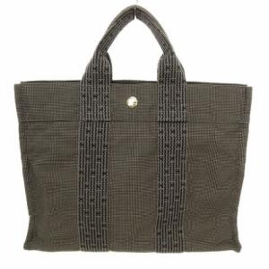 エールライン PM トートバッグ ハンドバッグ カデナ 鍵付き グレー