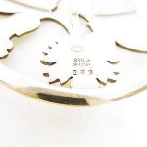 GEORG JENSEN ブローチ ピン バタフライ × フラワー SILVER 925 シルバー アクセサリー