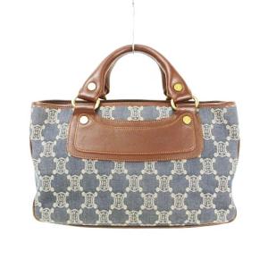 CELINE ブギーバッグ マカダム デニム × レザー 