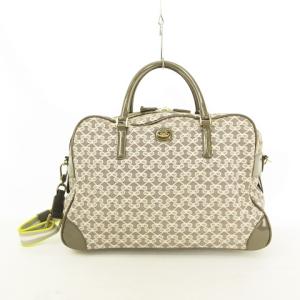 ANYA HINDMARCH 2wayバッグ リボン 総柄 グレージュ ゴールドラメ