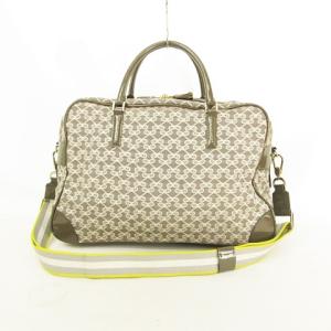 ANYA HINDMARCH 2wayバッグ リボン 総柄 グレージュ ゴールドラメ