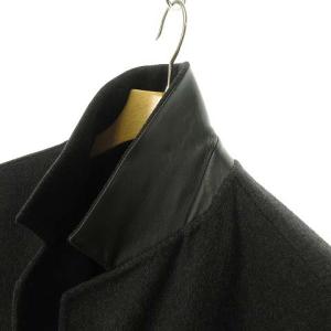 Ermenegildo Zegna ダブルフェイス カシミヤ ウール チェスター コート 54 XL チャコール