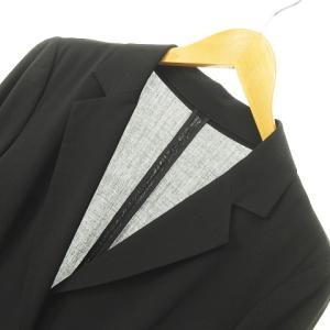 LANVIN COLLECTION サマーウールシングルジャケット 38 ブラック