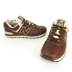 New Balance ML574LPB スニーカー レザー 27.5cm ブラウン