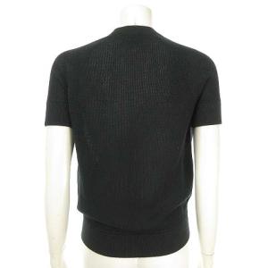 HERMES ゴルチエ期 コットンシルクニットカーディガン 34 ブラック