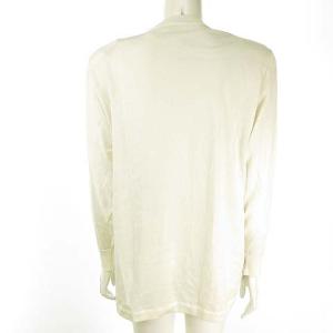 LEONARD FASHION アンサンブルニット 花柄 金ボタン M 紺