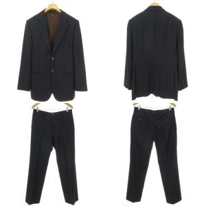 GIORGIO ARMANI FATTO A MANO ストライプ スーツ セットアップ フォーマル 48 ネイビー 国内正規品