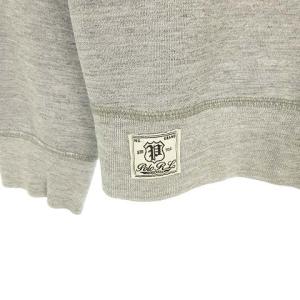 POLO RALPH LAUREN Double Knit Sweatshirt Pロゴ クルーネック スウェット シャツ トレーナー XS グレー
