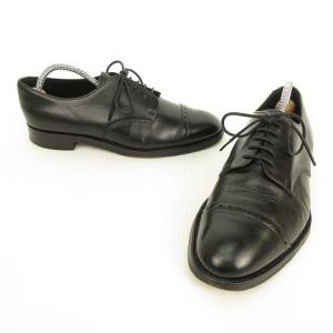 JOSEPH CHEANEY&SONS ASTWELL パンチドキャップトゥ レザー シューズ  7 ブラック