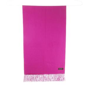 LANVIN COLLECTION コレクション カシミヤ ストール ショール フリンジ 大判 マフラー レッドパープル