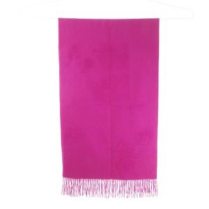 LANVIN COLLECTION コレクション カシミヤ ストール ショール フリンジ 大判 マフラー レッドパープル