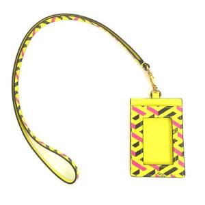 VERSACE ラ グレカ シグネチャー カードケース ネックホルダー イエロー