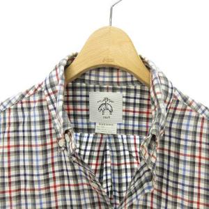 BLACK FLEECE BY Brooks Brothers ボタンダウンチェックシャツ BB00 グレー