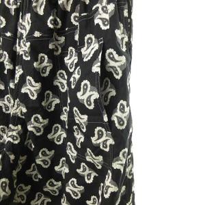 FUMITO GANRYU COMME des GARCONS AD2011 ペイズリーイージーサルエルパンツ M ブラック