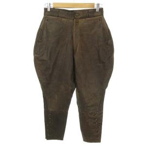 ISSEY SPORT オールドヴィンテージレザーパンツ 9 ブラウン