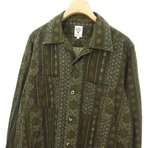 South2 West8 20SS One-up Shirt Arabesque S ブラウン