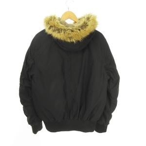 adidas Originals BOMBER ロゴ刺繍中綿ブルゾン M ブラック