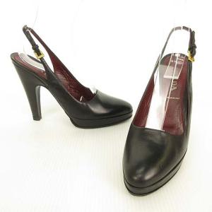 PRADA ハイヒール パンプス アーモンドトゥ 37 ブラック