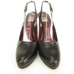 PRADA ハイヒール パンプス アーモンドトゥ 37 ブラック