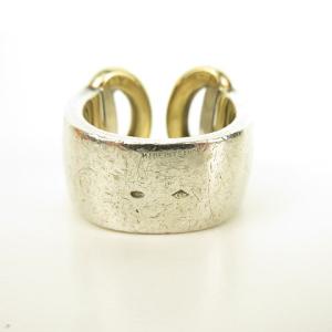 HERMES ノジカ リング SV×AU750 コンビ イエローゴールド