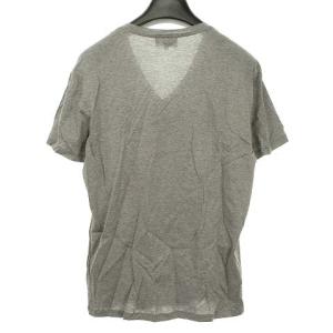 EMPORIO ARMANI S1T13J S1Q3J プリント Vネック Tシャツ 半袖 国内正規品 XL グレー