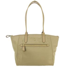 NYLON KELSEY ナイロンレザートートバッグ ベージュ