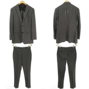 BURBERRY BLACK LABEL 2B ストライプ シングルスーツ 38R グレー