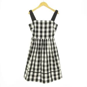 BROOME STREET ブロックチェックワンピース 00 ブラック