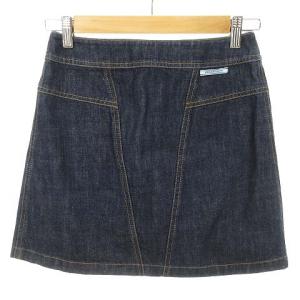 PRADA 2017 デニムミニスカート 36 インディゴブルー