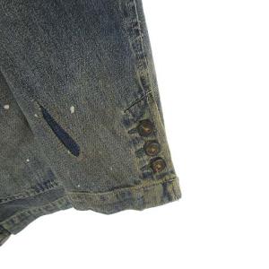 RRL デニム ジャケット ダメージ加工 ペンキ リペア M インディゴブルー