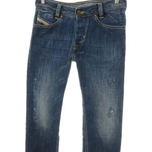 DIESEL SLAMMER デニムパンツ ジーンズ ダメージ加工 27 インディゴ ブルー