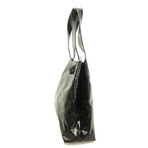 Salvatore Ferragamo ガンチーニ エナメル ショルダーバッグ 肩掛け トートバッグ AU-21 7735 ブラック