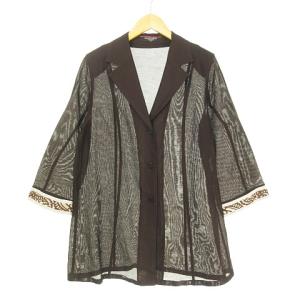 FASHION ロング丈 ジャケット 鹿の子